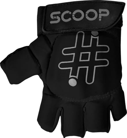 Hockey Handschoen - Half Finger - Black - M