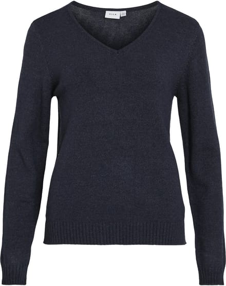 VILA - VIRIL V-NECK L/S KNIT TOP - NOOS - Dames - Gebreide truien