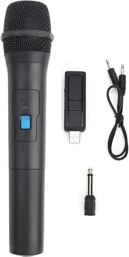 Draadloze VHF Microfoon voor Karaoke en Speech met USB-ontvanger