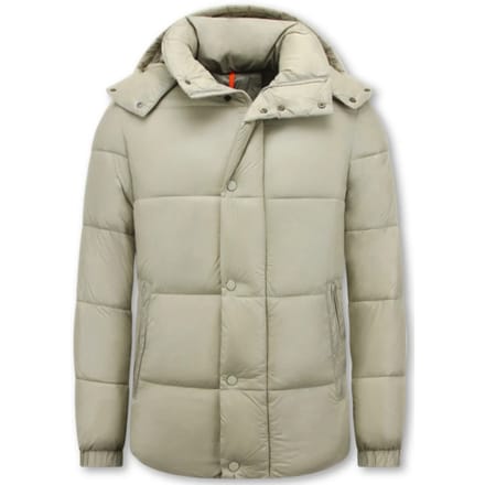 Heren Jack - Winterjas Heren Waterdicht - Puffer Jas Heren - Jassen Heren - Tussenjas Heren - 8055 - Beige Jas