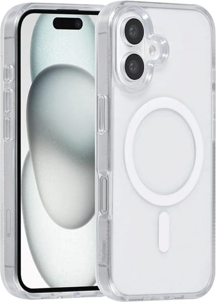 Multimedia & Accessoires Magsafe TPU Back Cover Case Hoesje geschikt voor Apple iPhone 16 – Wit – Zachte Plastic - Siliconen – Harde Plastic – Soft Case – Flexibel