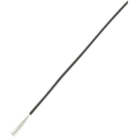 TRU COMPONENTS 1565233 Draad LiY 1 x 1 mm² Zwart 25 m