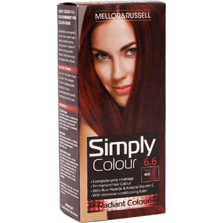 Mellor & Russell Simply Colour Haarkleuring - 6.6 Echt Rood