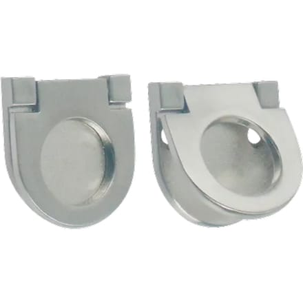 Bertomani Meubelknop - Zamak Vernikkeld Geborsteld - Diam. 24mm - 2 Stuks