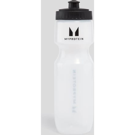 Myprotein sportieve waterfles - Transparant/Zwart