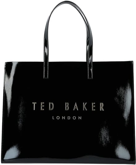 Ted Baker schoudertas Crikon Crinkle Icon Bag Black zwart