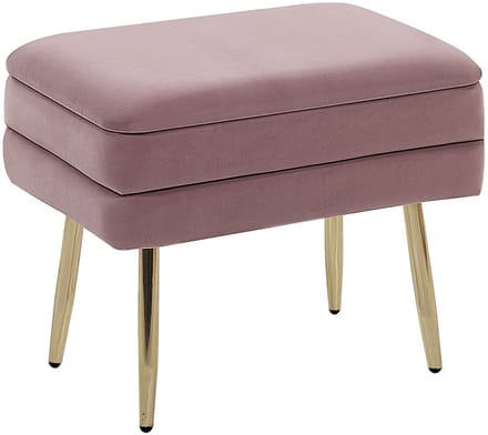 ODESSA - Hocker - Roze - Fluweel