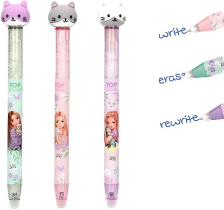 Depesche TOPModel uitgumbare gelpen Blooming Kitty Schrijfgerief