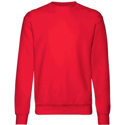 Fruit Of The Loom Kinder Unisex Premium 70/30 Sweatshirt (pak van 2) (Rood)