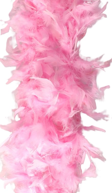 Faram Party Sierveren Boa - Carnaval verkleed accessoire - lichtroze - 180 cm - 50 gram