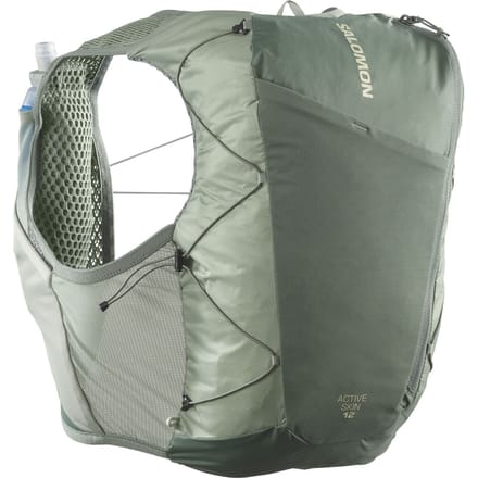 Salomon Active Skin 12 Set, hardlooprugzak, groen