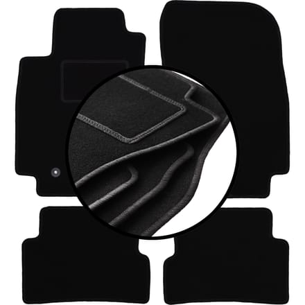 Complete set veloursmatten voor: Renault Captur SUV (2013-2019)