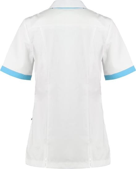 Haen Fijke Zorgjas - Maat S - Wit / Turquoise