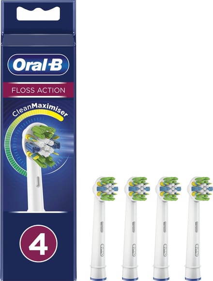 Oral-B FlossAction - Met CleanMaximiser-technologie - Opzetborstels - 4 Stuks