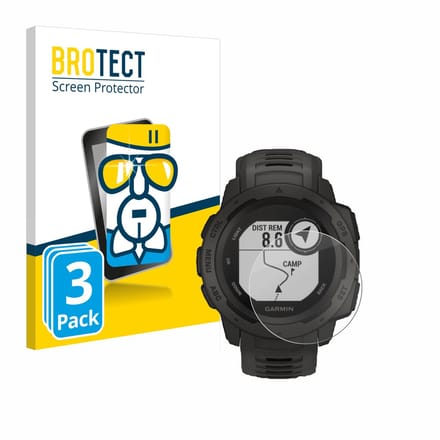 Screenprotector 3 Stuks voor Garmin Instinct Tactical Edition Beschermglas transparant