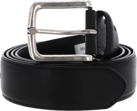 Marc O'Polo Leren Riem Florian Belt Gents W85 Black Zwart