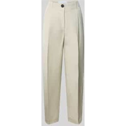 barrel fit broek met persplooien curated by Anna Schürrle