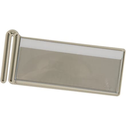 Eichner etiketteerclip, voor wand-sorter, lichtgrijs, B 129 x H 57 mm, 1 stuk