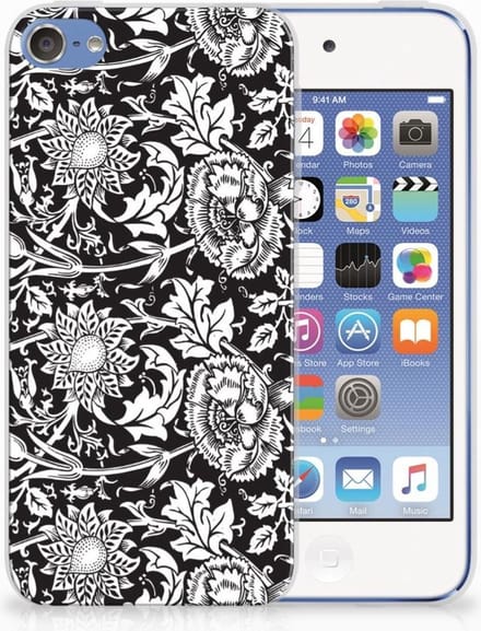 Apple iPod Touch 5 | 6 TPU Case Black Flowers