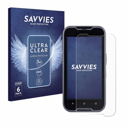 Savvies - Screenprotector voor Datalogic Memor 11 - Folie Beschermfolie transparant 6 Stuks
