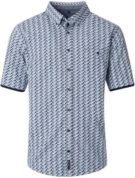 Casa Moda wit blauw overhemd maat 6XL