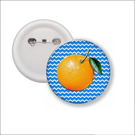 Button Met Speld - Manderijn