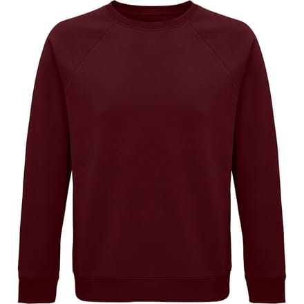SOLS Unisex Adult Space Organic Raglan Sweatshirt (Bourgondië)