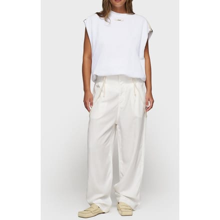 10DAYS Strap Salopette Twill Tencel Ecru Größe: 2XL | Ausgestellte Hosen Outlet | Damen | Braun