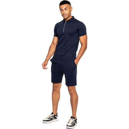Enzo | Heren Polo Trainingspak Set - Navy