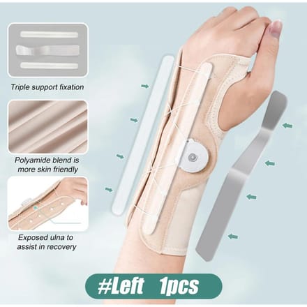 1 PC Support pour Canal Carpien Support de Main Nocturne pour Canal Carpien Ajustement Personnalisable Support de Poignet Attelle Unisexe S beige