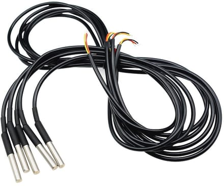 Temperatursensor met 5m Waterdichte Kabel - Digitaal Temperatuurmeetapparaat voor Arduino en Raspberry Pi