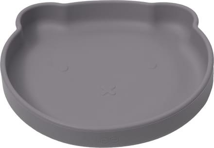 JU&MP Bord Zuignap Teddy Bear - Baby - Kinderservies - Kinderbord - Onbreekbaar - Grijs