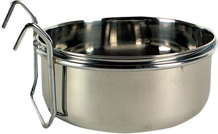 Nobby Vogelvoerbak met beugel - RVS - Ø 12.5 cm - 2 stuks