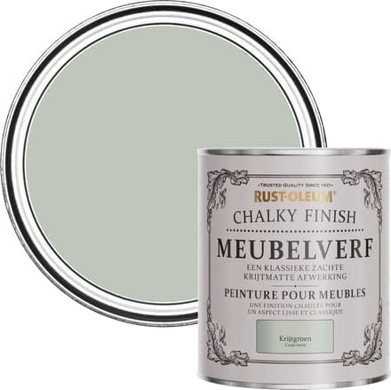 Rust-Oleum Groen Chalky Finish Meubelverf - Krijtgroen 750ml