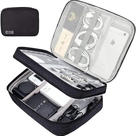 MMP® Kabel Organiser Tas - Organizer Tas - Zwart - 28cm x 21cm x 9cm