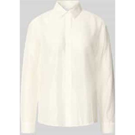 regular fit blouse van lyocellmix in semitransparant design