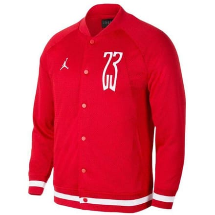 Maillot de baseball en mesh à imprimé logo Jordan pour homme Hauts Rouge AQ0617-687 M red