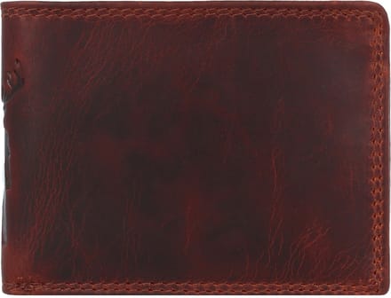 Jack Kinsky Monterey 104 Portemonnee RFID-bescherming Leer 10.5 cm - Jongens - Horizontaal - cognac