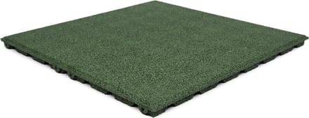 Rubberen tegel - Terrastegels rubber - Groen - Per 1 m² - 4 stuks - 50x50cm - Dikte 2,5cm