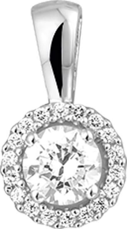 The Jewelry Collection Hanger Zirkonia - Zilver
