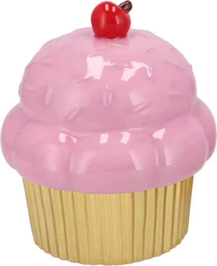 CANDY DECORATION PINK DONUT JAR 12x12x14cm