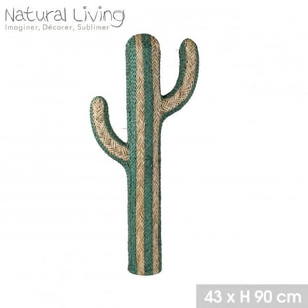 "NATURAL LIVING" Cactus van mazen en scirpus yagara, 43 x H 90 cm