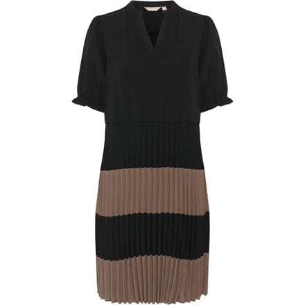 Jurk Feminine black brown