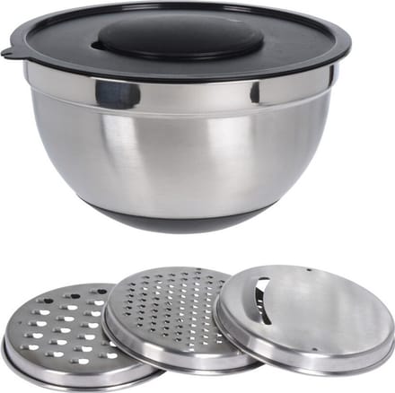 Excellent Houseware Excellent Mengkom Set RVS - 25 cm, 4 stuks
