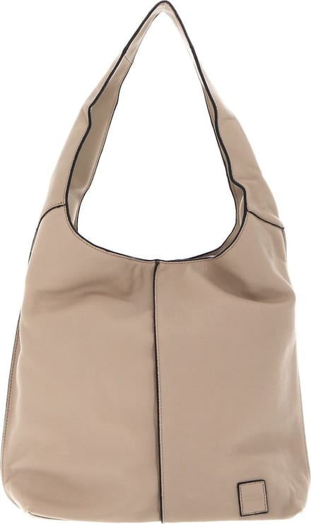 FREDsBRUDER Leren Schoudertas FB 100 IV Shoulderbag Marble Beige