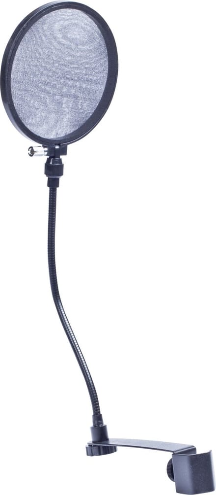 Fame PF 160 Popkiller Nylon 160mm incl. zwanenhals/schroefklem - Pop filter