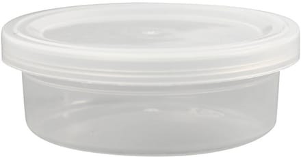 Plastic potje met deksel, H: 24 mm, d 68 mm, 45 ml, 20 stuk/ 1 doos