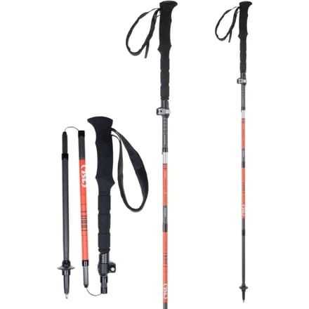 Tsl Outdoor Hiking Carbon 5 Cross Stokken Zilver