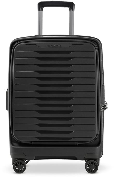 STRATIC Novium ML - handbagage koffer - 55 cm - voorvak - Black
