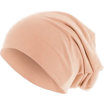 MSTRDS - Pastel Jersey Beanie cappuccino one size Beanie Muts - Bruin